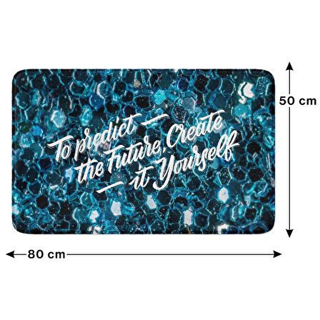 Monnhein  Mikrofiber Banyo Paspası, Kaymaz Taban, Makinede Yıkanabilir, Banyo Halısı (50x80)