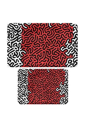 Monnhein 2'li Takım Banyo Paspası, Kaymaz Taban, Makinede Yıkanabilir, Banyo Halısı