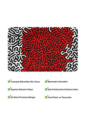 Monnhein 2'li Takım Banyo Paspası, Kaymaz Taban, Makinede Yıkanabilir, Banyo Halısı