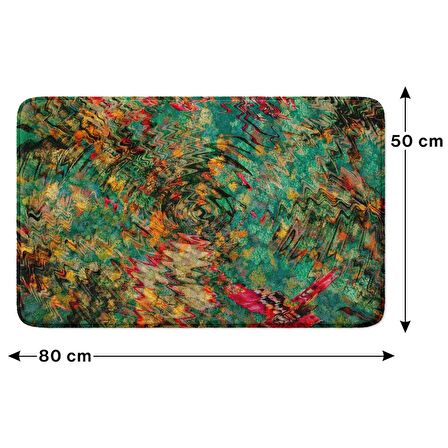 Monnhein  Mikrofiber Banyo Paspası, Kaymaz Taban, Makinede Yıkanabilir, Banyo Halısı (50x80)