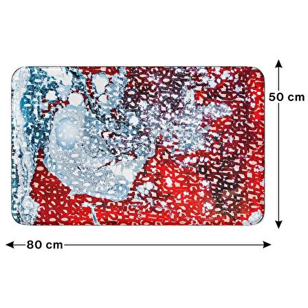 Monnhein  Mikrofiber Banyo Paspası, Kaymaz Taban, Makinede Yıkanabilir, Banyo Halısı (50x80)