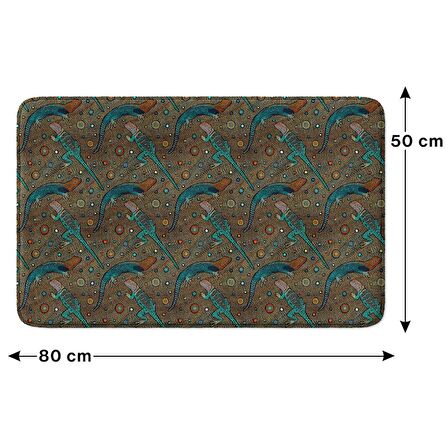 Monnhein  Mikrofiber Banyo Paspası, Kaymaz Taban, Makinede Yıkanabilir, Banyo Halısı (50x80)
