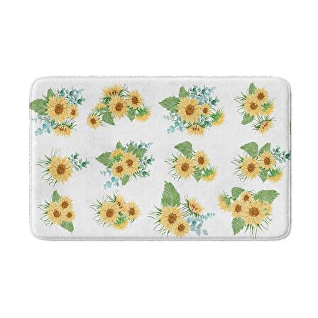 Monnhein  Mikrofiber Banyo Paspası, Kaymaz Taban, Makinede Yıkanabilir, Banyo Halısı (50x80)