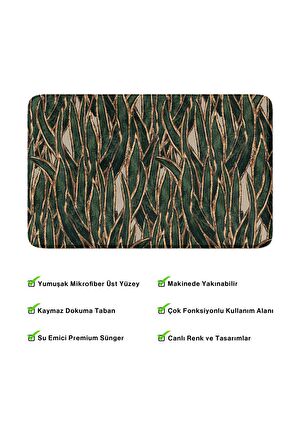 Monnhein 2'li Takım Banyo Paspası, Kaymaz Taban, Makinede Yıkanabilir, Banyo Halısı