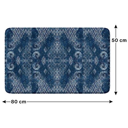 Monnhein  Mikrofiber Banyo Paspası, Kaymaz Taban, Makinede Yıkanabilir, Banyo Halısı (50x80)