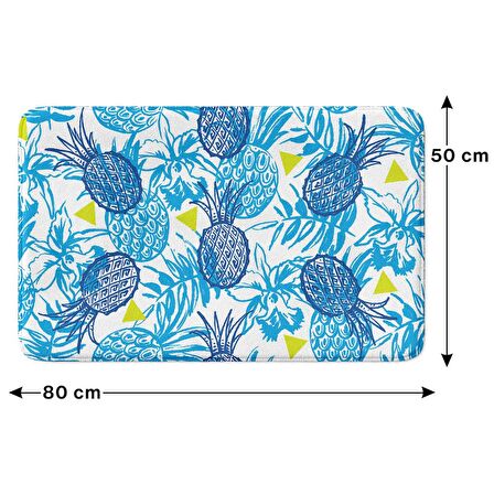 Monnhein  Mikrofiber Banyo Paspası, Kaymaz Taban, Makinede Yıkanabilir, Banyo Halısı (50x80)