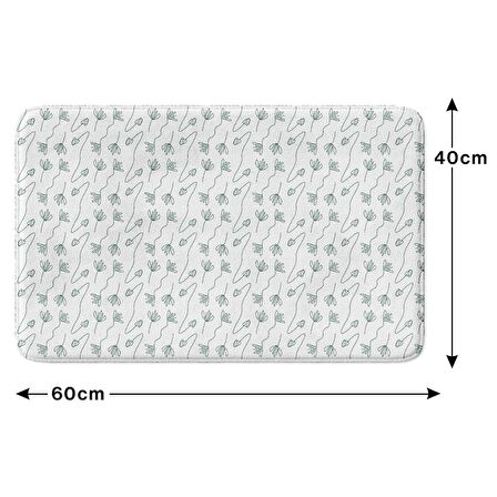 Monnhein  Mikrofiber Banyo Paspası, Kaymaz Taban, Makinede Yıkanabilir, Banyo Halısı