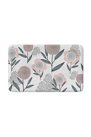 Monnhein 2'li Takım Banyo Paspası, Kaymaz Taban, Makinede Yıkanabilir, Banyo Halısı