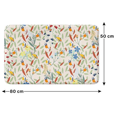 Monnhein  Mikrofiber Banyo Paspası, Kaymaz Taban, Makinede Yıkanabilir, Banyo Halısı (50x80)
