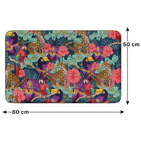 Monnhein  Mikrofiber Banyo Paspası, Kaymaz Taban, Makinede Yıkanabilir, Banyo Halısı (50x80)