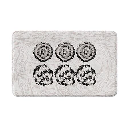 Monnhein  Mikrofiber Banyo Paspası, Kaymaz Taban, Makinede Yıkanabilir, Banyo Halısı (50x80)
