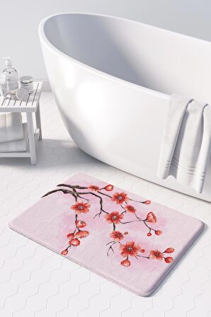 Monnhein  Mikrofiber Banyo Paspası, Kaymaz Taban, Makinede Yıkanabilir, Banyo Halısı (50x80)