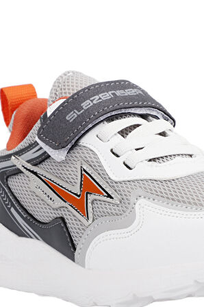 Slazenger KAORU IN Kız Çocuk Sneaker Ayakkabı Gri / Turuncu