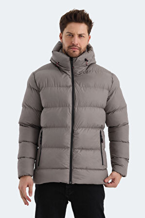 Slazenger HANK Erkek Mont &amp; Kaban Taş Gri