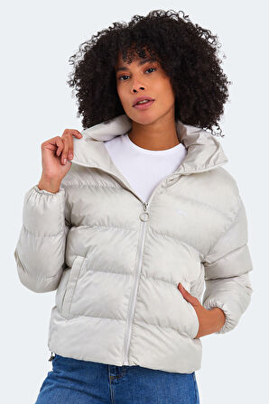 Slazenger BAILEY IN Kadın Mont &amp; Kaban Taş Gri