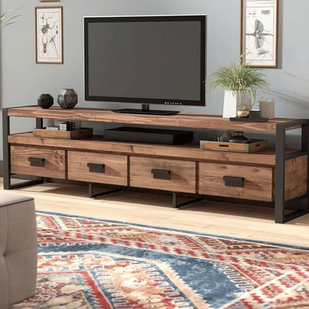 TV6799 Modern Endüstriyel Ahşap TV Ünitesi Konsol