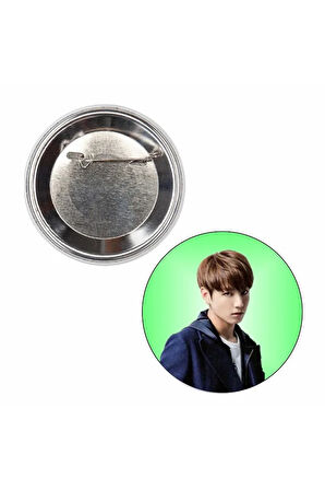 10 Adet BTS Jungkook Rozet Seti