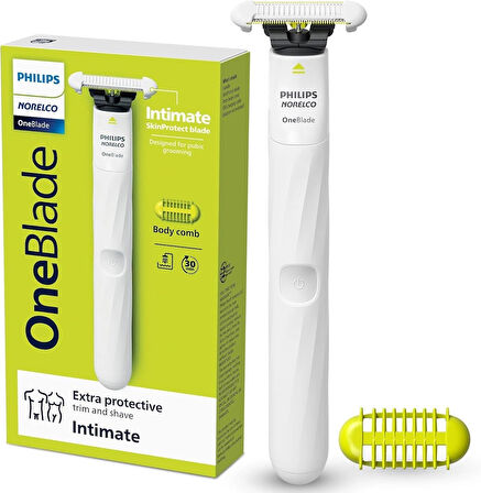 Philips Norelco OneBlade Unisex Samimi Kasık ve Kişisel Vücut Bakım ve Düzeltici, QP1924/70