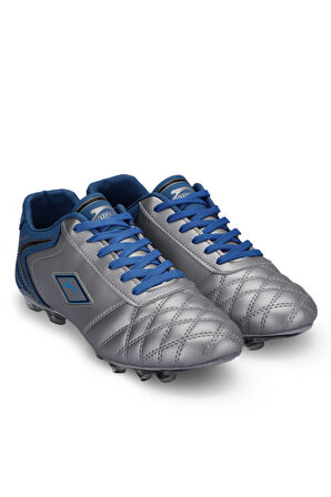 Slazenger HUGO KR Erkek Futbol Ayakkabı Gri / Mavi