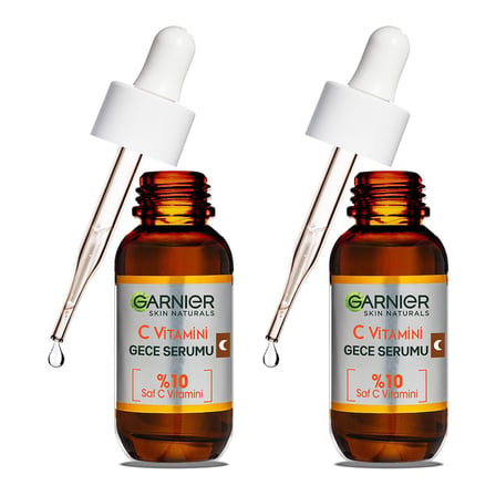 Garnier 2'li C Vitamini Süper Aydınlatıcı Gece Serumu 30 Ml Cilt Bakım Seti