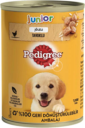 Pedigree tavuklu Yavru Köpek Konserve Yaş Mama 400 gr 24 Adet