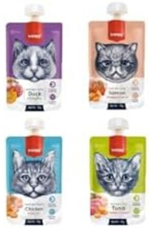 4 Çeşit Kedi Et Ezmesi (90GR X 4 ADET)