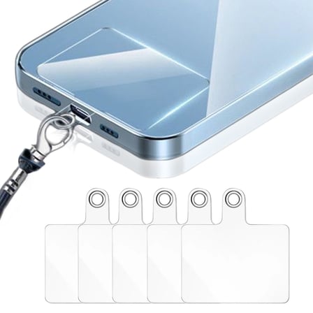 Microcase Telefon İp Askılıklar için Plastik Tutacak Bağlantı Parçası Şeffaf-AL4831 5 Adet