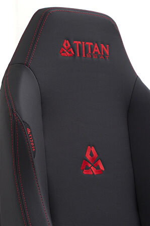 Titanseat Throne Leather Red Oyuncu Koltuğu