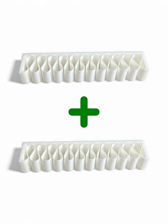  11 Kablo Kapasiteli Masa Kenarı Düzenleyici/Kablo Tutucu – 2’li Set