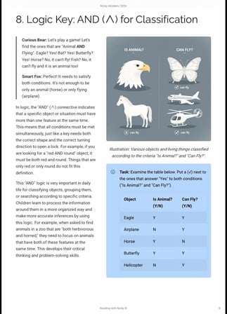 Logical Thinking 2:Logic Explorers - Discovering Connections.