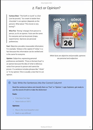 Logical Thinking 3: Logic Knights - Arguments and Evidence.