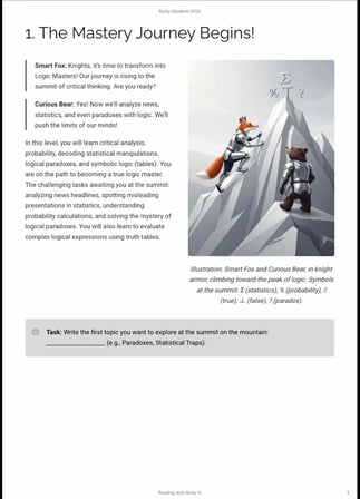 Logical Thinking 4: Logic Masters- On the Path to Critical Thinking.