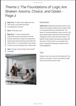 Logical Thinking 6:The Limits of Logic and Creative Thought.