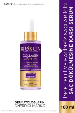 Collagen & Biotin Hacim Şampuanı + Saç Serumu + Saç Bakım Kremi + Sıvı Saç Kremi