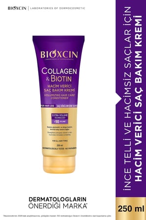 Collagen & Biotin Hacim Şampuanı + Saç Serumu + Saç Bakım Kremi + Sıvı Saç Kremi