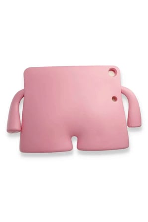 iPad Pro 11 (2021) Kılıf Karakter Tablet Silikon - Açık Pembe