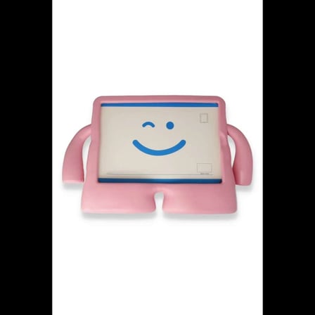 iPad Pro 11 (2021) Kılıf Karakter Tablet Silikon - Açık Pembe