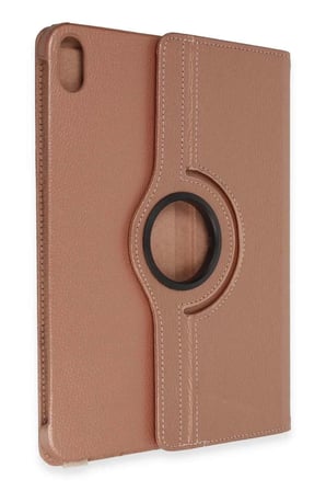 iPad 2025 10.9 10.Nesil (A16) Kılıf 360 Tablet Deri Kılıf - Rose
