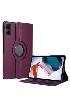 Redmi Pad SE 4G Kılıf 360 Tablet Deri Kılıf - Mürdüm