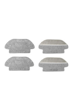 Xiaomi Mi Robot Vacuum STYTJ02YM S10 - S12 - Viomi V2 V3 uyumlu Mop paspas 4 Adet