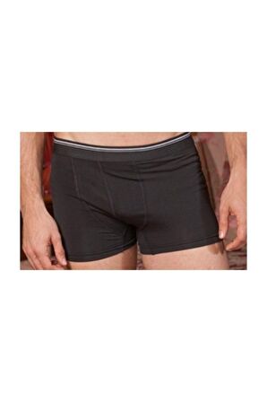 Erkek Siyah Likralı Boxer 3 Lü Paket 1097