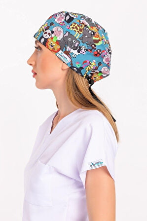 Master Likra Hayvanat Bahçesi Desenli Doktor Hemşire Hastane Cerrahi Bone