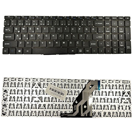 YXT-93-209, YXT-NB93-134, YXT-NB93-142, YXT-NB93-156 Klavye Tuş Takımı Tuş Seti Siyah Türkçe