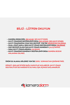 B1a21-u-ıl-a Dahili Mikrofonlu 2mp 3.6mm 30 Metre Gece Renkli Görüşlü 2mp Ahd Bullet Kamera