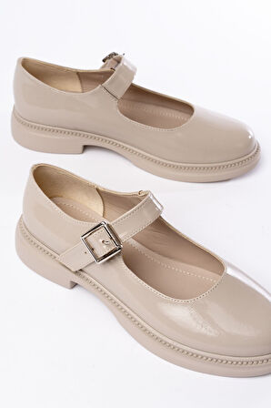 YSN-4444 Bej Rugan Günlük Kadın Ayakkabı