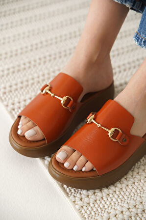 Nelly Kiremit Hakiki Deri Terlik