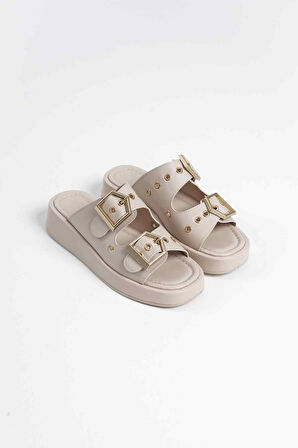 Glos Bej Cilt Terlik