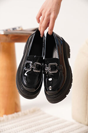 Terry Rugan Siyah Kadın Loafer