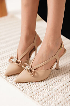 Wines Kadın Nude Topuklu Ayakkabı