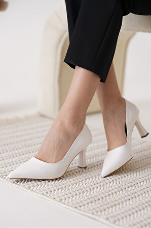 Alexandra Kadın Beyaz Stiletto
